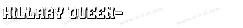 Hillary Queen字体转换